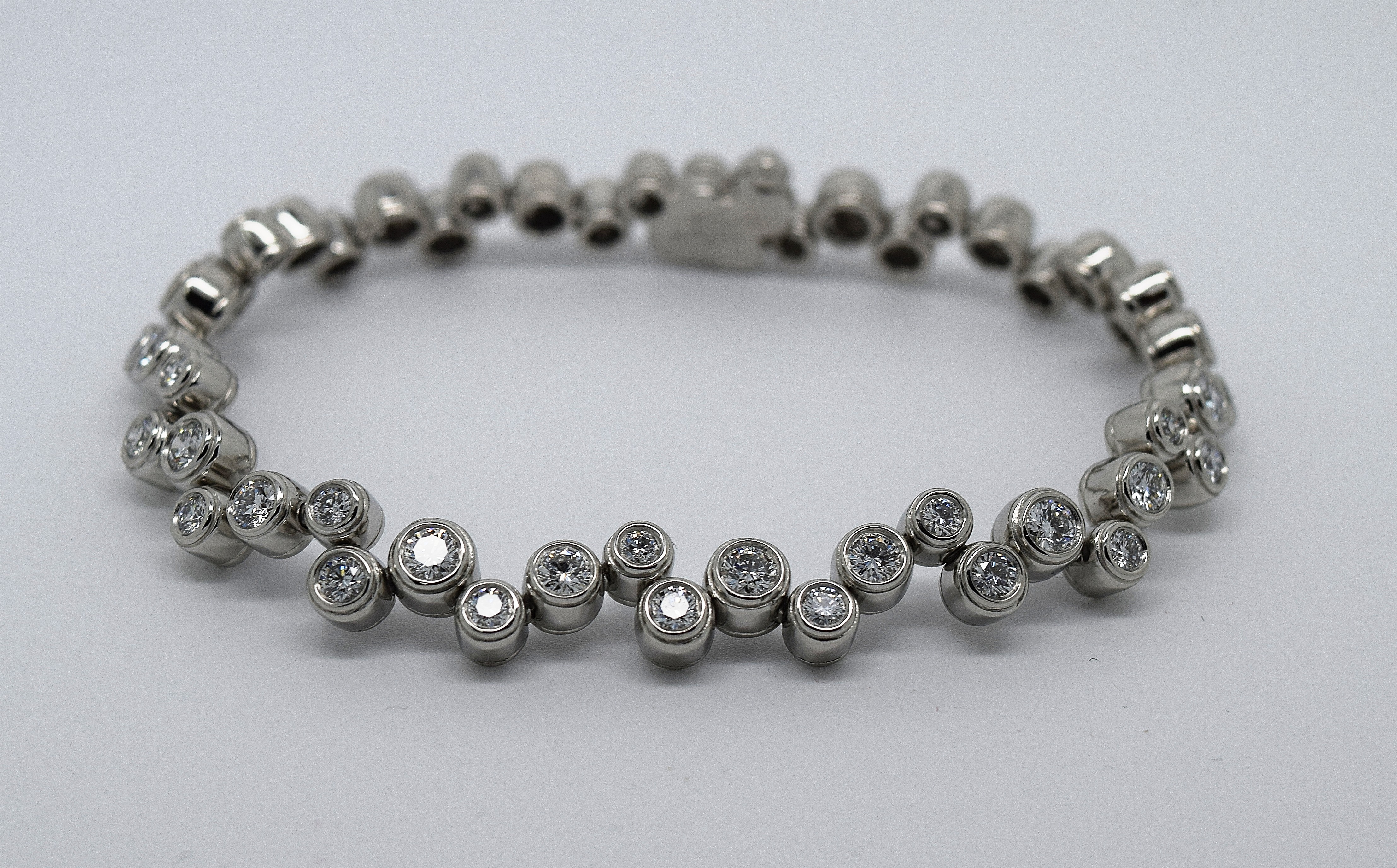 Tiffany & Co. Diamond Platinum Bubbles Bracelet